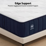 RoomSense Double Mattress, 26cm Orthopedic Firm Mattress for Back Pain Relief, Pocket Spring Hybrid Mattress Double Size for Home & Rental - Extra Image