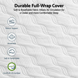 RoomSense Single Mattress, 26cm Orthopedic Firm Mattress for Back Pain Relief, Pocket Spring Hybrid Mattress King Size for Home & Rental - Close-Up Angle