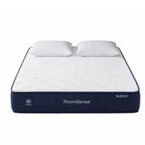 RoomSense Queen 30cm Medium Firm Latex Mattress Bundle with 2 Pillows - Front View