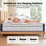RoomSense Queen 30cm Medium Firm Latex Mattress Bundle with 2 Pillows - Close-Up Angle