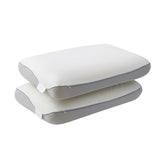 ROOMSENSE Reversible Dual-Sided Memory Foam Pillow, Ice-Cooling & Warm Fabric Sides, 55D Ultra-High Density Ergonomic Contour Pillow for Neck Pain Relief, Back & Side Sleepers - Front View