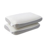 ROOMSENSE Reversible Dual-Sided Memory Foam Pillow, Ice-Cooling & Warm Fabric Sides, 55D Ultra-High Density Ergonomic Contour Pillow for Neck Pain Relief, Back & Side Sleepers
