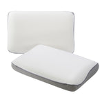 ROOMSENSE Reversible Dual-Sided Memory Foam Pillow, Ice-Cooling & Warm Fabric Sides, 55D Ultra-High Density Ergonomic Contour Pillow for Neck Pain Relief, Back & Side Sleepers