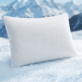 RoomSense Cooling Memory Foam Pillow Pillows 1 Pack, Anti-Flattening Bed Pillows for Hot Sleepers, Adjustable Shredded Gel Side Sleeper Pillow for Neck Support, Washable Cover, 72x50x15cm - Front View