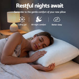 RoomSense Cooling Memory Foam Pillow Pillows 1 Pack, Anti-Flattening Bed Pillows for Hot Sleepers, Adjustable Shredded Gel Side Sleeper Pillow for Neck Support, Washable Cover, 72x50x15cm - Extra Image