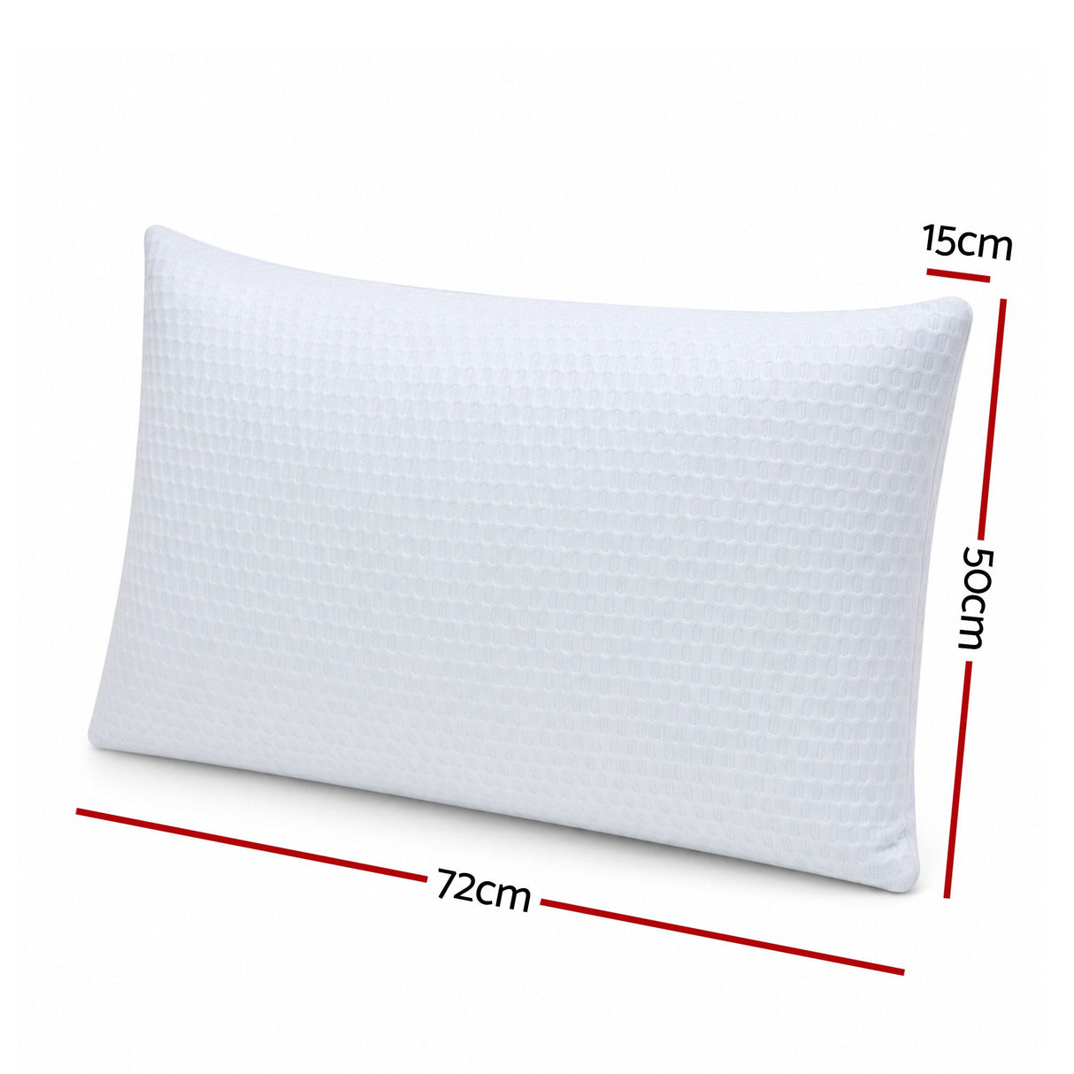 ROOMSENSE Cooling Memory Foam Pillow 2 Pack, Anti-Flattening Bed Pillows for Hot Sleepers, Adjustable Shredded Gel Side Sleeper Pillow for Neck Support, Washable Cover, 72x50x15cm