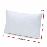 ROOMSENSE Cooling Memory Foam Pillow 2 Pack, Anti-Flattening Bed Pillows for Hot Sleepers, Adjustable Shredded Gel Side Sleeper Pillow for Neck Support, Washable Cover, 72x50x15cm - Side View