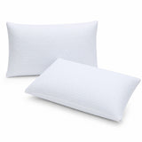 ROOMSENSE Cooling Memory Foam Pillow 2 Pack, Anti-Flattening Bed Pillows for Hot Sleepers, Adjustable Shredded Gel Side Sleeper Pillow for Neck Support, Washable Cover, 72x50x15cm - Top-Down View