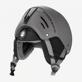 OutdoorMaster Kelvin II Ski Helmet - Snow Sport Helmet Snowboard Helmet for Men Women & Youth Grey M - Front View