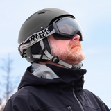OutdoorMaster Kelvin II Ski Helmet - Snow Sport Helmet Snowboard Helmet for Men Women & Youth Grey M - Top-Down View