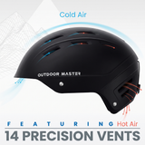 OutdoorMaster Kelvin II Ski Helmet - Snow Sport Helmet Snowboard Helmet for Men Women & Youth Grey M - Rear View