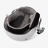 OutdoorMaster Kelvin II Ski Helmet - Snow Sport Helmet Snowboard Helmet for Men Women & Youth White L - Side View