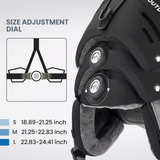 OutdoorMaster Kelvin II Ski Helmet - Snow Sport Helmet Snowboard Helmet for Men Women & Youth White L - Low Angle