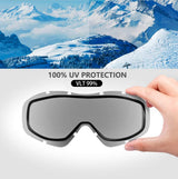 OutdoorMaster OTG Ski Goggles - Over Glasses Ski/Snowboard Goggles for Men, Women & Youth - 100% UV Protection-OM-5 - Front View
