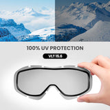 OutdoorMaster OTG Ski Goggles - Over Glasses Ski/Snowboard Goggles for Men, Women & Youth - 100% UV Protection-OM-5 - Top-Down View
