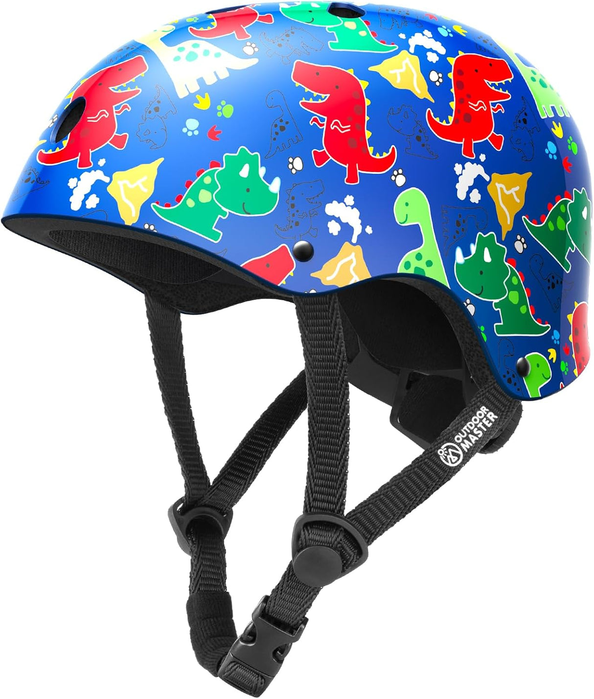 OutdoorMaster Youth & Kids Bike Helmet - Adjustable Multi-Sports Skateboard Helmet with Removable Liners for Balance Bike, Kids Scooter, One Wheel Hoverboard-Pink Flower-Small