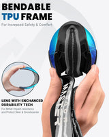 OutdoorMaster Ski Goggles with Cover Snowboard Snow Goggles OTG Anti-Fog -100% UV Protection-OM-18 - 45-Degree Angle