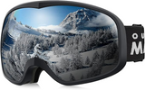OutdoorMaster Owl Ski Goggles OTG, Snow Snowboard Goggles for Men Women Youth, Anti-Fog, 100% UV Protection-OM-72 - Front View