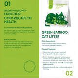 PurrHaven Bamboo Clumping Cat & Kitty Litter, 7.5kg (3 Pack),Dust Free,Natural Flusable,Easy to Clean,Odour Neutraliser,Rapid Liquid Absorption,Non-Toxic Formula - 45-Degree Angle