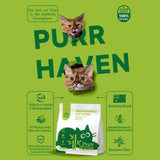 PurrHaven Tapioca Clumping Cat & Kitty Litter, 7.5kg (3 Pack),Dust Free,Easy to Clean,Odour Neutraliser,Rapid Liquid Absorption,Non-Toxic Formula - Top-Down View