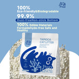 PurrHaven Tapioca Clumping Cat & Kitty Litter, 7.5kg (3 Pack),Dust Free,Easy to Clean,Odour Neutraliser,Rapid Liquid Absorption,Non-Toxic Formula - Extra Image