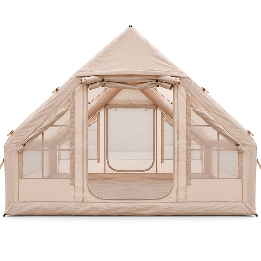 Weisshorn A-Frame Inflatable Air Tent with Mesh Windows, Family Glamping
