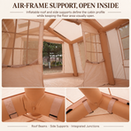 Weisshorn Inflatable Cabin Tent 300x400cm Side Awning Roof Skylight