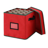 Holiday Ornament Organizer Box with 64 Compartments ? Jingle Jollys Baubles Keeper