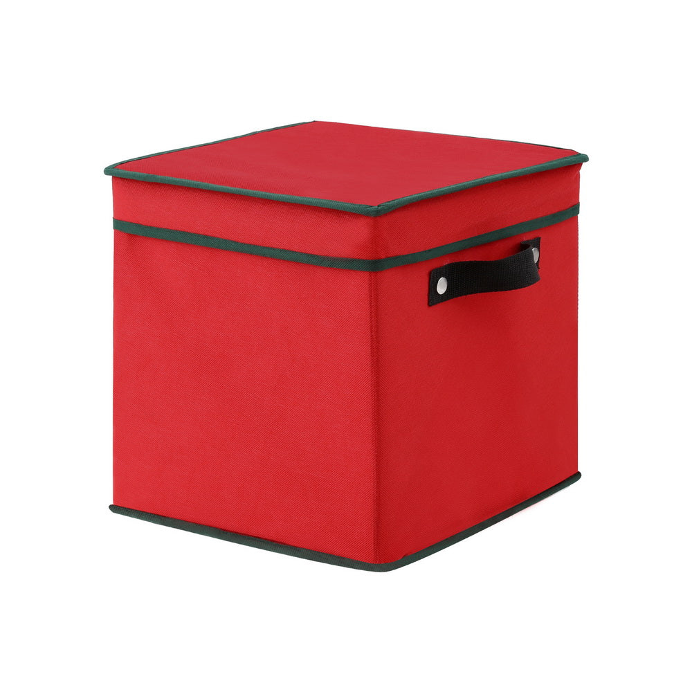 Holiday Ornament Organizer Box with 64 Compartments ? Jingle Jollys Baubles Keeper