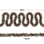 Jingle Jollys 20M Christmas Tinsel Garland Mixed Colors Xmas Party Decoration