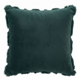 Jingle Jollys Christmas Tree Pillow Covers 2 Packs Cushion Covers Soft Faux Fur Jacquard Throw Pillow Covers 45 x 45cm Green - Side View