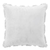 Jingle Jollys Christmas Tree Pillow Covers 2 Packs Cushion Covers Soft Faux Fur Jacquard Throw Pillow Covers 45 x 45cm White - Side View