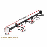 Jingle Jollys Christmas Garland Hook Hanger Wreath Fits 85-125CM Door No Drill - Front View