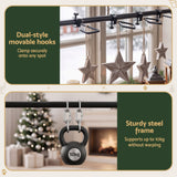 Jingle Jollys Christmas Garland Hook Hanger Wreath Fits 85-125CM Door No Drill - 45-Degree Angle