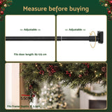 Jingle Jollys Christmas Garland Hook Hanger Wreath Fits 85-125CM Door No Drill - Rear View