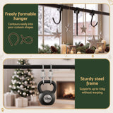 Jingle Jollys Christmas Garland Hook Wreath Hanger Fits 85-160CM Door No Drill - 45-Degree Angle