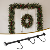 Jingle Jollys Christmas Garland Hook Wreath Hanger Fits 85-160CM Door No Drill - Low Angle