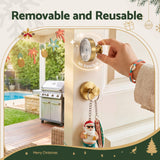 Jingle Jollys 2x Vacuum Suction Cup Christmas Wreath Hook Stainless Steel Heavy Duty 5kg - 45-Degree Angle