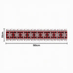 Jingle Jollys Christmas Table Runner Snowflake 190x32CM Dining Party Decor Linen