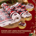 Jingle Jollys Christmas Table Runner Snowflake 190x32CM Dining Party Decor Linen