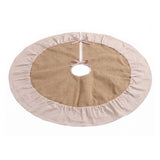 Jingle Jollys 90cm Christmas Tree Skirt Linen Christmas Tree Mat Decor