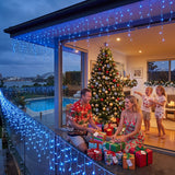 Jingle Jollys 32M Christmas Lights Solar Icicle String Lights 960 LED Blue - Extra Image