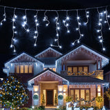 Jingle Jollys 32M Christmas Lights Solar Icicle String Lights 960 LED Cool White - Extra Image