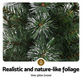 90cm Festive LED Christmas Potted Tree for Holiday Cheer - Top-Down View
