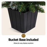 90cm Festive LED Christmas Potted Tree for Holiday Cheer - Rear View