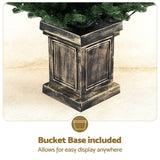 Jingle Jollys Christmas Tree 1.2M LED Potted Xmas Tree Party Decor 8 Light Modes - Rear View