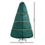 Jingle Jollys Christmas Tree Storage Bag Fits Up to 9ft Tree Xmas Bag Green - Front View