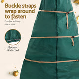 Jingle Jollys Christmas Tree Storage Bag Fits Up to 9ft Tree Xmas Bag Green - Rear View