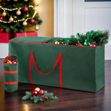 Jingle Jollys Christmas Tree Baubles Storage Bag Set Ornaments Container Box - Close-Up Angle