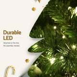 Jingle Jollys Christmas Tree 2.1m Xmas Tree Decorations 1134 LEDs - Rear View